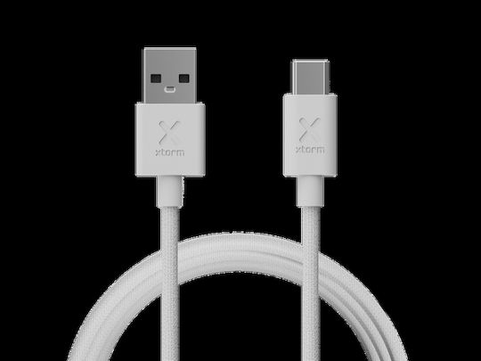 Xtorm Cablu USB de Tip C Masculin - USB-A 60W Alb 1m MOB.ACC.00667