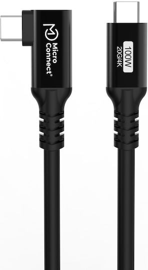 Microconnect USB 3.2 Kabel USB-C männlich - USB-C 100W PD Schwarz 2m USB3.2CC2-A
