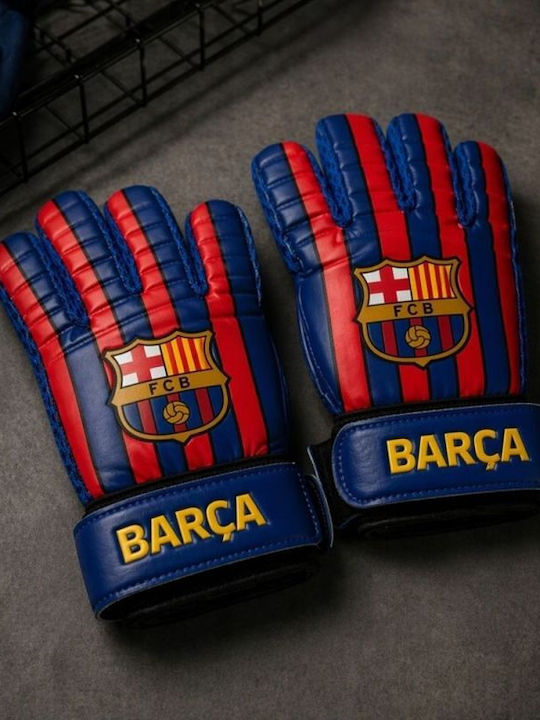 F.C. Barcelona Детски Многоцветни Ръкавици за Вратари