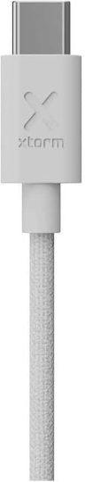 Xtorm USB 2.0 Cable USB-C male - USB-C 100W PD Λευκό 1m CXG2070