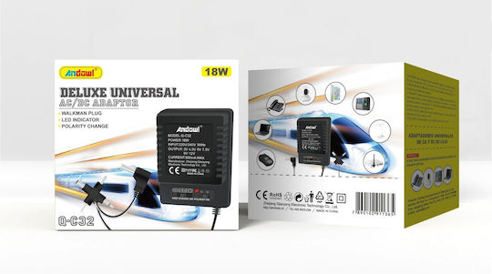 Andowl Q-C32 Adaptor Universal De Alimentare 12V 0.5A Cu Putere 6W