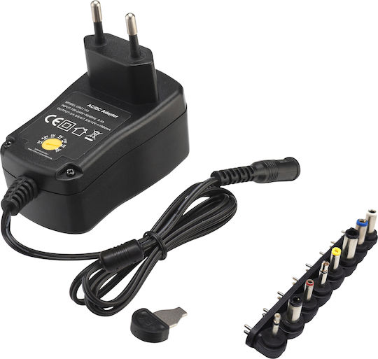 Amarad PSVS-600 Universal Τροφοδοτικό Ρυθμιζόμενης Τάσης 3 έως 12V 0.6A με Ισχύ 7.2W με 6 βύσματα