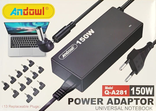 Andowl Universal Power Adapter With Power 150W With Plug Set Q-A281