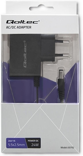 Qoltec Universal Power Adapter 24V 1A with Power 24W (50792)