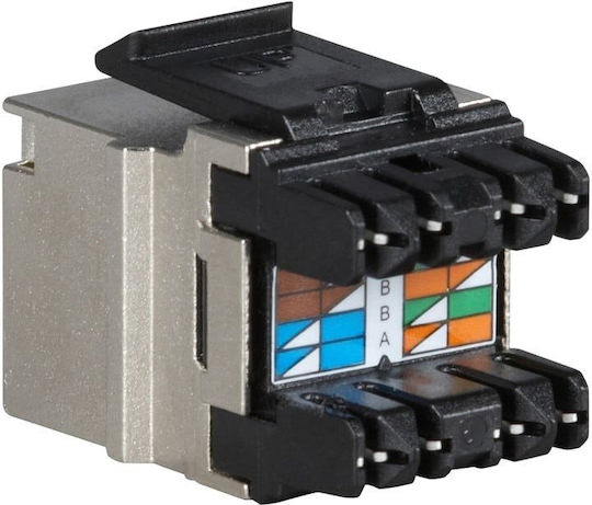 Cleste Negru Solarix Keystone C6 STP RJ45 Sxkj-na-bu Sxkj-6-stp-bk-na