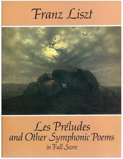 Dover Publications Lizst Franz Les Preludes & Other Symphonic Poems Full Score