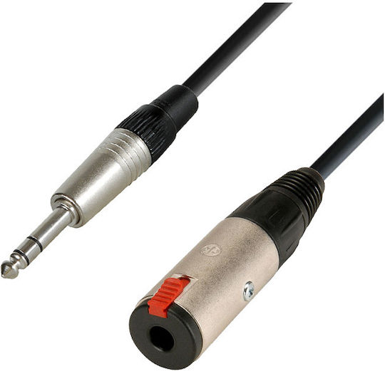 Prostage Кабел 6,3 мм мъжки - 6,3 мм женски 5м Черен (TRSF-05)