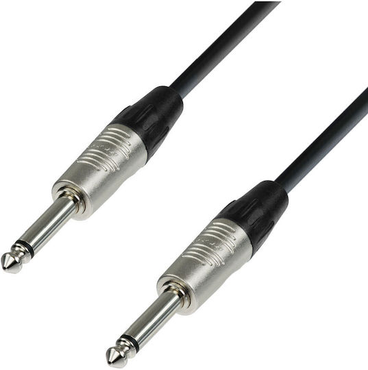 Prostage Кабел 6,3 мм мъжки - 6,3 мм мъжки 0.6м Черен (TM-006)