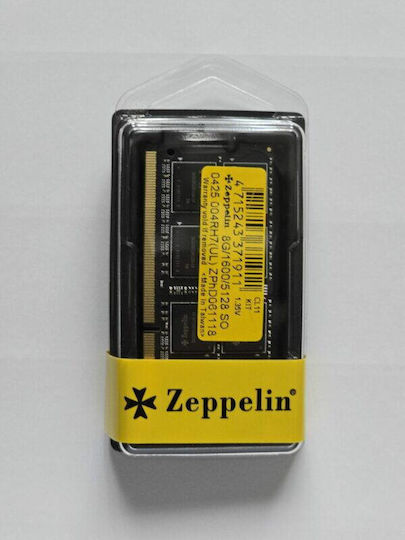 Zeppelin 8GB DDR3 RAM с 2 модула (2x4GB) и Скорост 1600 за Лаптоп