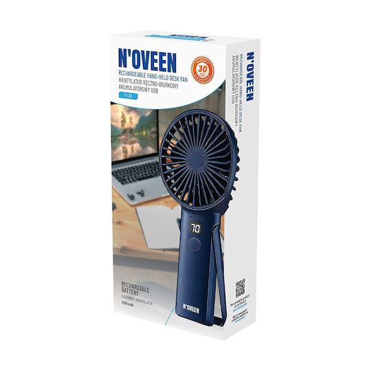 Noveen F120 Rechargeable Usb Hand Desk Fan