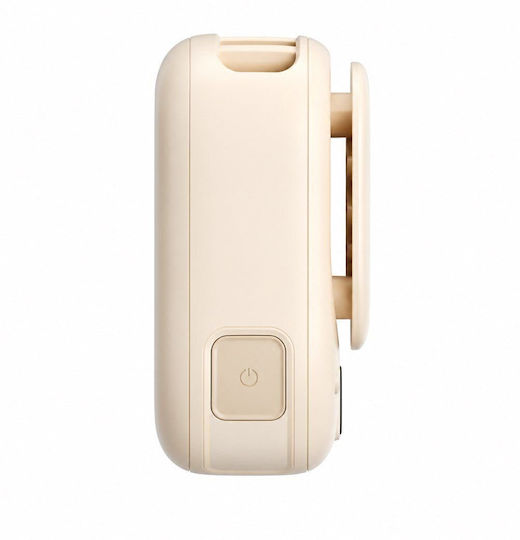 Aecooly Portable Personal Handheld Fan Click 01 Compact Beige 7 M S Usb-c 3 Speeds 10x10x3cm