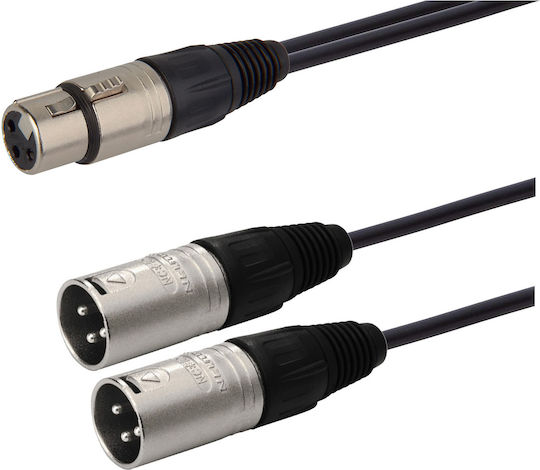 Prostage XLR male to XLR female 0.6m Cable (Y-XLRF-006)