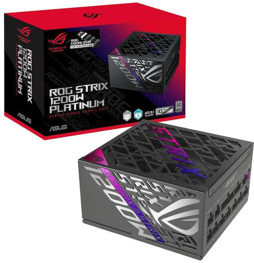 Asus ROG Strix Platinum (ROG Equalizer) 1200W Черен Захранващ Блок За Компютър Full Modular 80 Plus Platinum