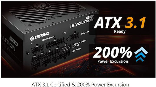 Enermax Revolution D.F. 2 rev. 2.0 1200W Black Computer Power Supply Full Modular 80 Plus Gold