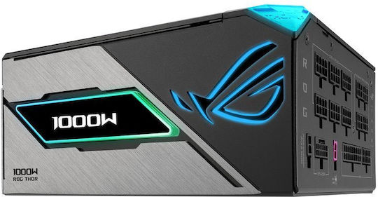 Asus ROG Thor Platinum III 1000W Черен Захранващ Блок За Компютър Full Modular 80 Plus Platinum
