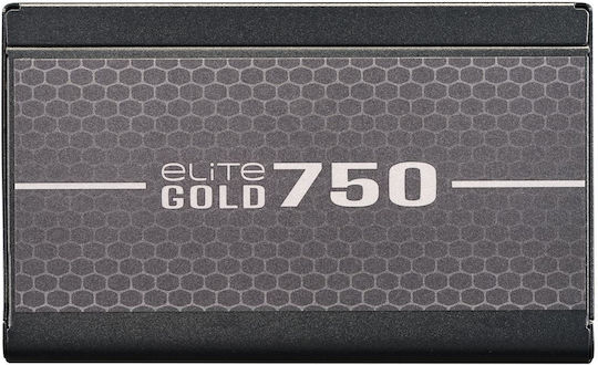 CoolerMaster Elite Gold 750W Μαύρο Τροφοδοτικό Υπολογιστή Full Modular 80 Plus Gold