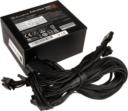 Silverstone 500W Schwarz Computer-Netzteil Voll verkabelt 80 Plus Bronze (SST-EX500-B)