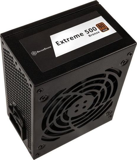 Silverstone 500W Schwarz Computer-Netzteil Voll verkabelt 80 Plus Bronze (SST-EX500-B)
