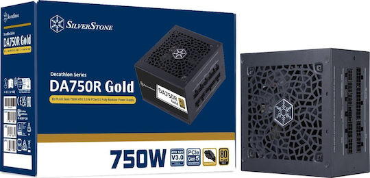 Silverstone DA750R 750W Μαύρο Τροφοδοτικό Υπολογιστή Full Modular 80 Plus Gold