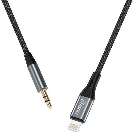Dudao 3.5mm to Lightning Cable Γκρι 1m