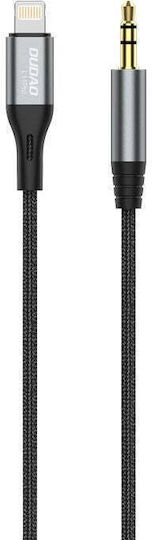 Dudao 3.5mm to Lightning Cable Γκρι 1m
