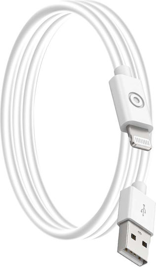 Bigben Connected USB-A Lightning Кабел 50см 2.4A Бял