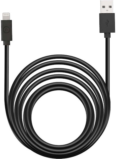 Bigben Connected Usb A Lightning Cable 2m 2.4a Black