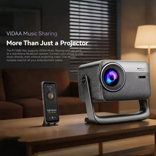 BlackView PV1000 Max Mini Projector LCD Full HD with Wi-Fi and Built-in Speakers PV1000MAX