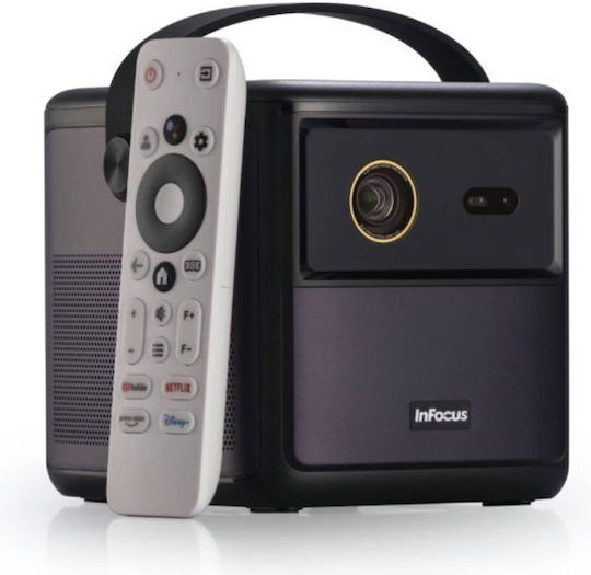 InFocus Crusader Challenger IN3008SL Mini Projector DLP Full HD Λάμπας LED με Wi-Fi και Ενσωματωμένα Ηχεία