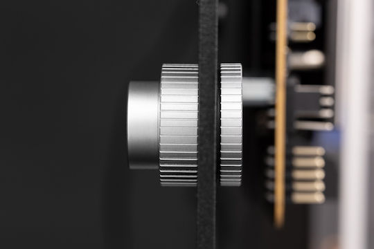 Ekwb Panel-mounted Adapter Fitting EK-Quantum Torque Pass-through G1/4 Female-Female Satin Titanium Fittings Black