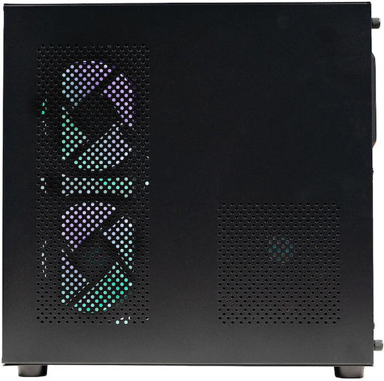 Spacer Aquarium Gaming Mini Tower Carcasă PC Cu Deschidere Laterală Neagră