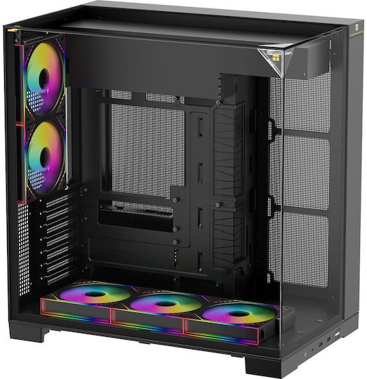 Thermalright A70 Gaming Midi-Turm Computergehäuse mit Seitenfenster Schwarz