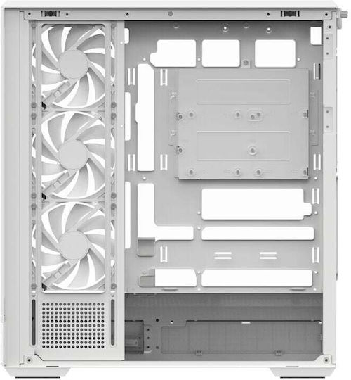 Aerocool P500B-Digi Gaming Midi-Turm Computergehäuse mit ARGB-Beleuchtung Weiß
