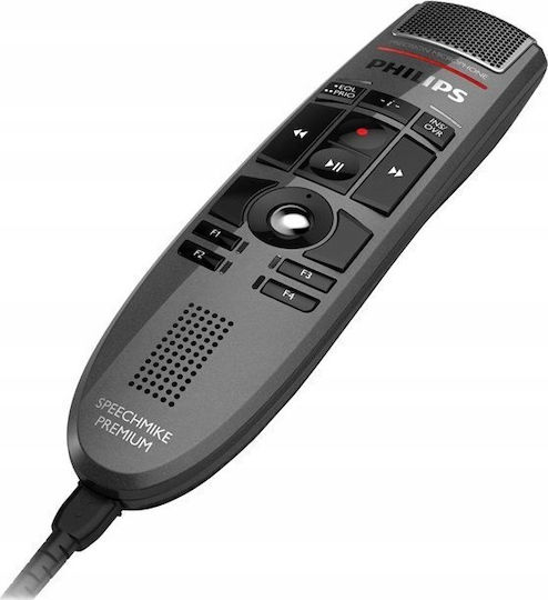 Philips SpeechMike Premium Микрофон USB Щипка за Вокали в Черен Цвят