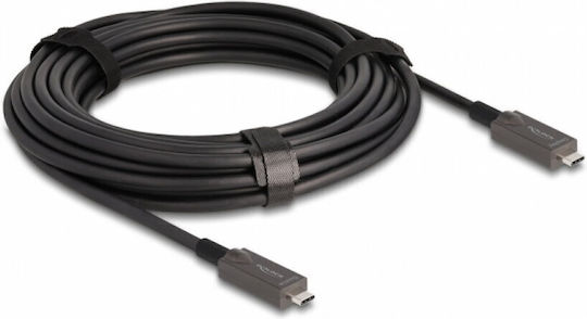 DeLock Active Optical Cable HDMI male - HDMI male 10m Μαύρο