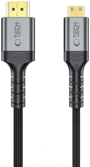 Tech-Protect Ultraboost HDMI 2.1 Mini HDMI Male - HDMI Male 2m Black