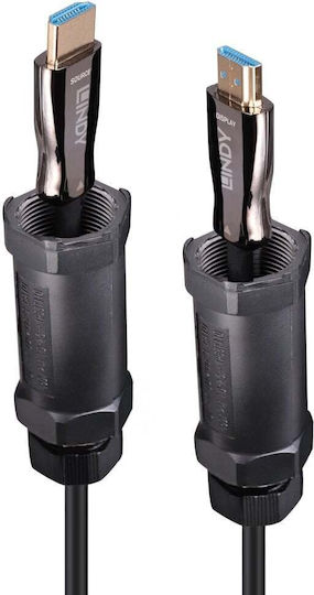 Lindy Cable HDMI male - HDMI male 20m Μαύρο