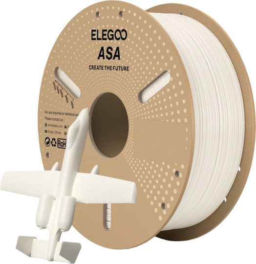 Elegoo ASA 3D Принтер Филамент 1.75mm Бял 1kg 1бр (Макара)