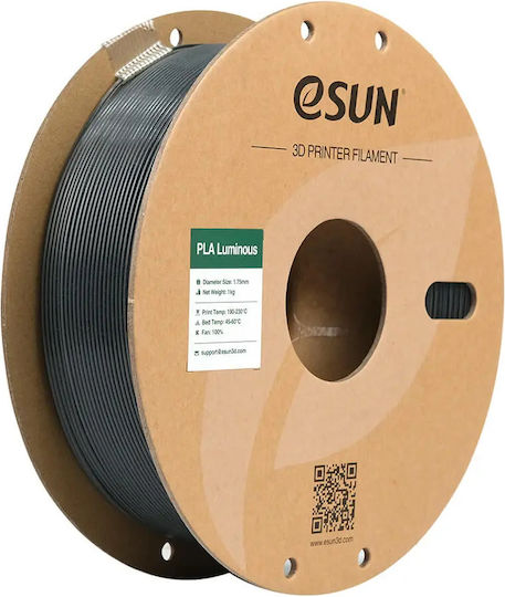 Esun PLA 3D Printer Filament 1.75mm Luminous Green 1kg PLA-LM175CL-G1P1 1τμχ (Spool)