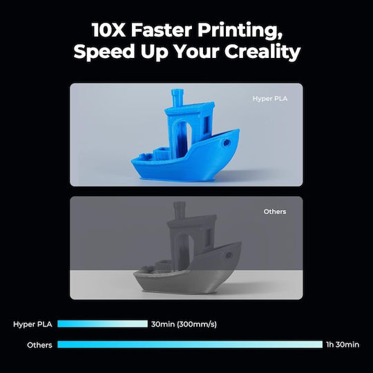 Creality3D PLA RFID Филамент За 3D Принтер 1.75mm Stardust Сив 1kg 1бр (Макарa)