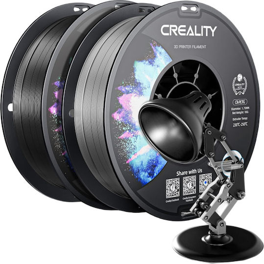 Creality3D PETG 3D Printer Filament 3.0mm Μαύρο 2kg