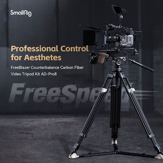 Smallrig Freeblazer Ad-pro8 Kit Trepied Video cu Contrabalans din Fibră de Carbon 4465