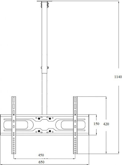 Art AR-21L TV Mount Ceiling up to 45kg