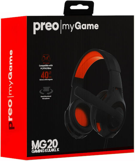 Inca IGK-X10 Over Ear Gaming Headset with Connection 3.5mm