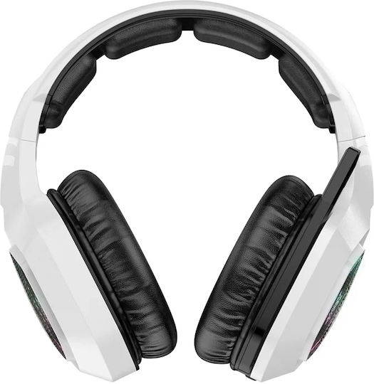 Onikuma T209 Wireless Over Ear Gaming Headset with Bluetooth Connection White for PC