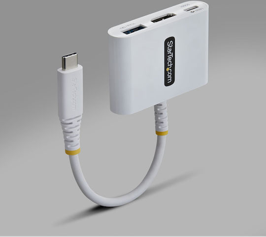 StarTech USB-C Docking Station με HDMI Λευκό (168W-USBC-MULTIPORT)