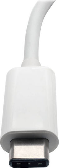 Eaton USB-C Докинг Станция с HDMI Ethernet Бяла
