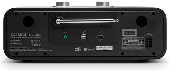 Roberts BLUTUNE300LBKE Tabletop Radio DAB+ with Bluetooth Black