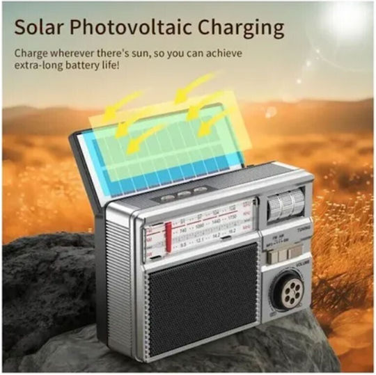 MK-391S Tabletop Solar Radio with Bluetooth and USB