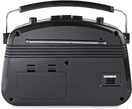 Nedis RDFM5000BK Retro Portable Radio Electric / Battery Black